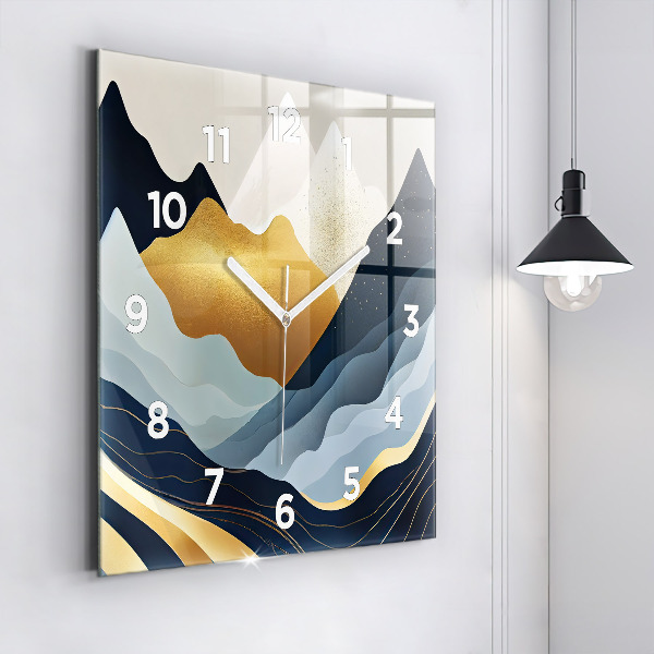 Orologio quadrato Montagne astratte