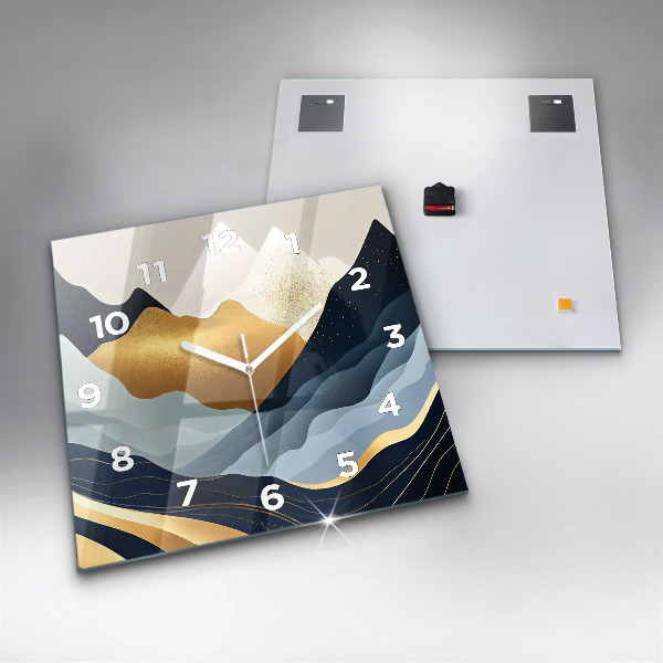 Orologio quadrato Montagne astratte