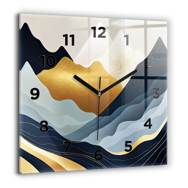 Orologio quadrato Montagne astratte