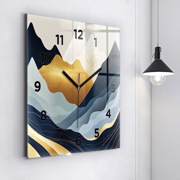 Orologio quadrato Montagne astratte