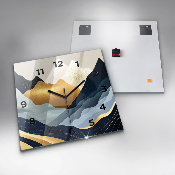 Orologio quadrato Montagne astratte