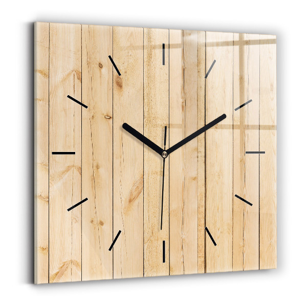 Orologio quadrato Tavole di legno