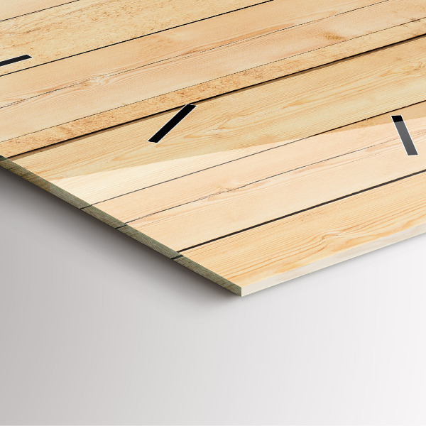 Orologio quadrato Tavole di legno