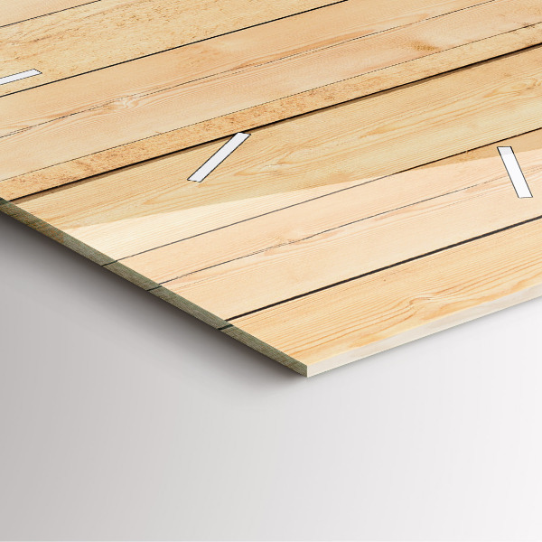 Orologio quadrato Tavole di legno