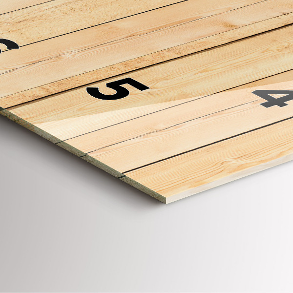 Orologio quadrato Tavole di legno