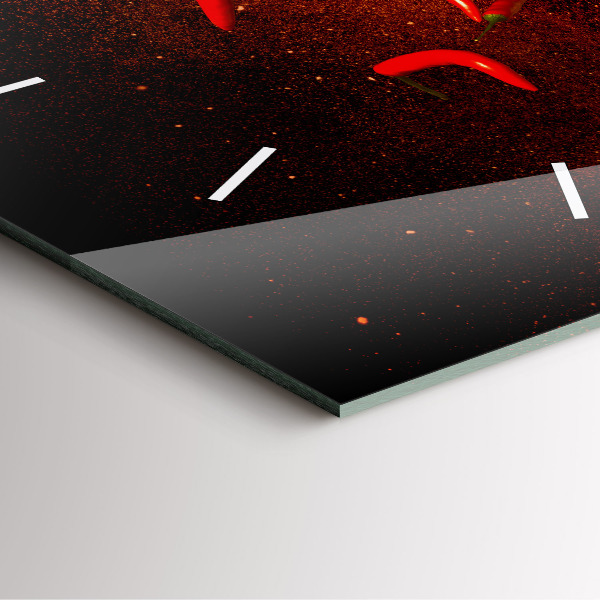 Orologio quadrato Peperoncini