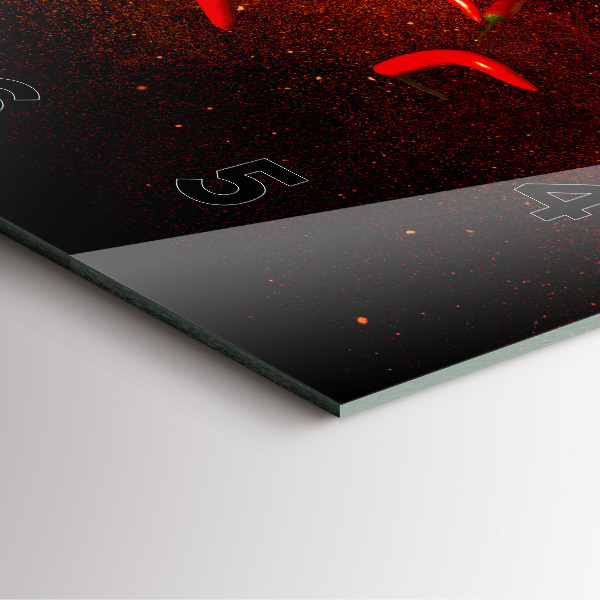 Orologio quadrato Peperoncini