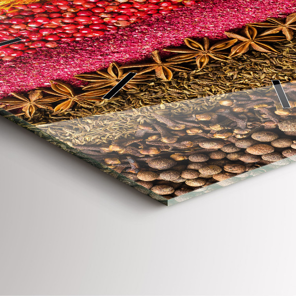 Orologio quadrato File di spezie