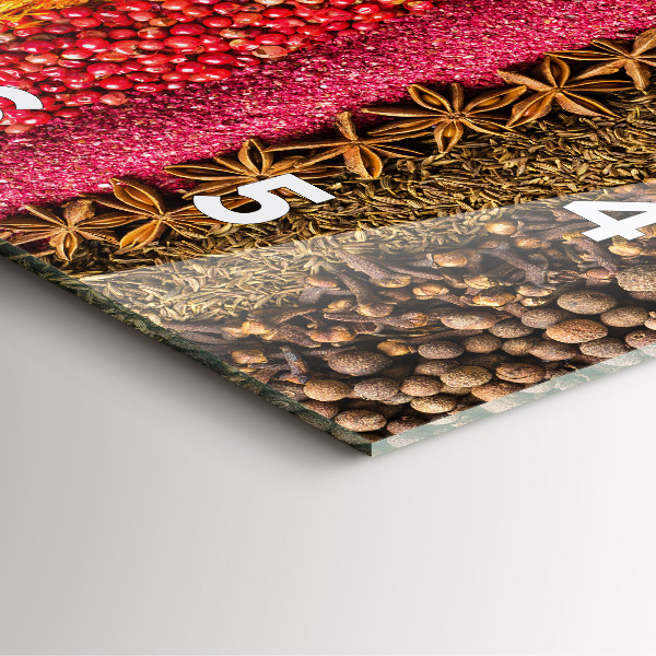 Orologio quadrato File di spezie