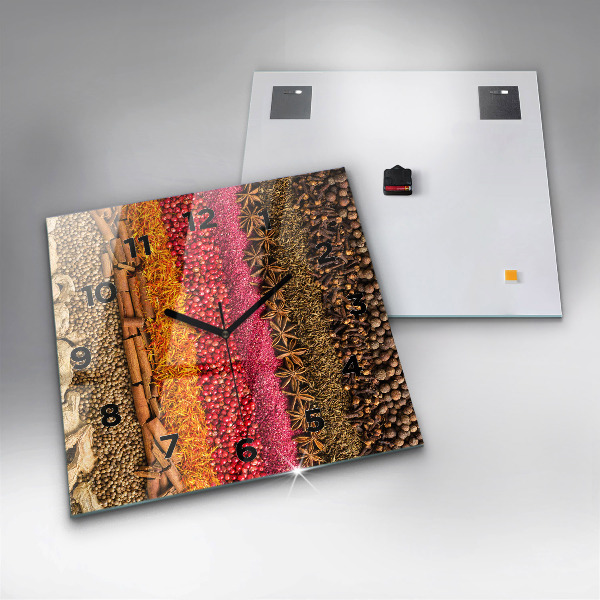 Orologio quadrato File di spezie