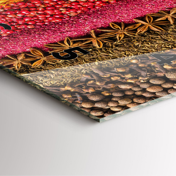 Orologio quadrato File di spezie