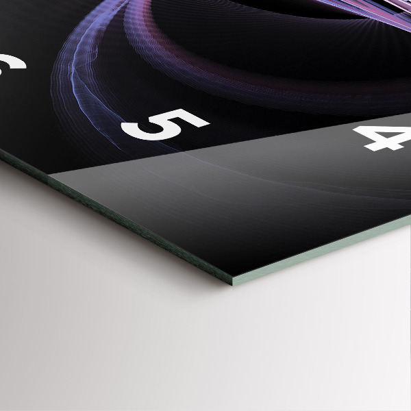 Orologio quadrato Astrazione viola