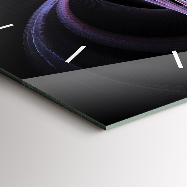 Orologio quadrato Astrazione viola