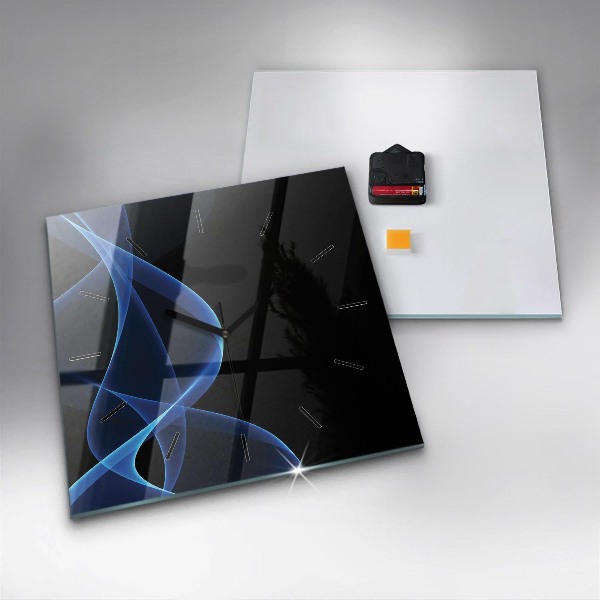 Orologio quadrato Linee blu