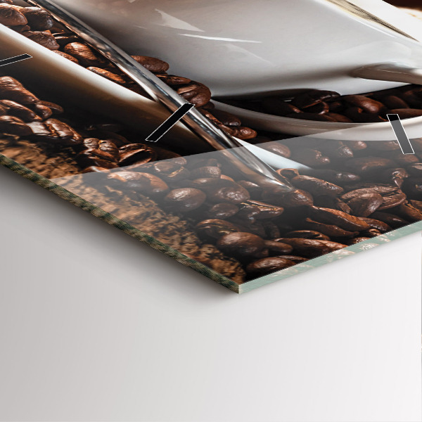 Orologio quadrato Una tazza di caffè