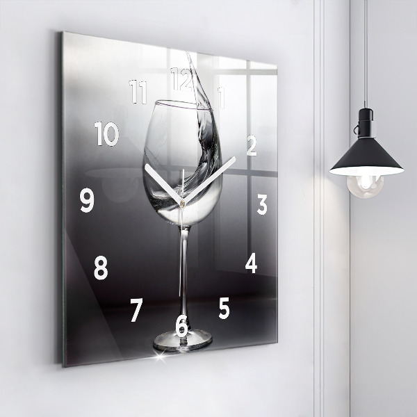Orologio quadrato Bicchiere di vino
