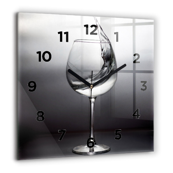 Orologio quadrato Bicchiere di vino