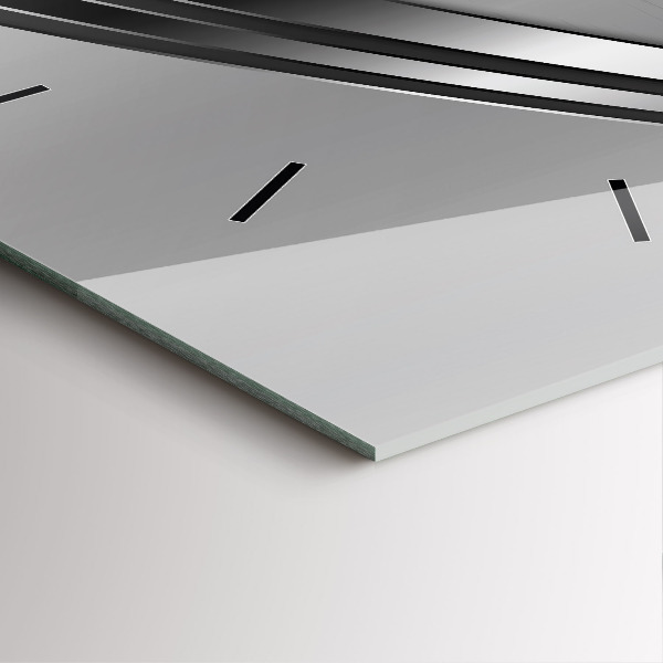 Orologio quadrato Linee d'argento