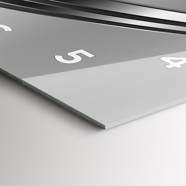 Orologio quadrato Linee d'argento