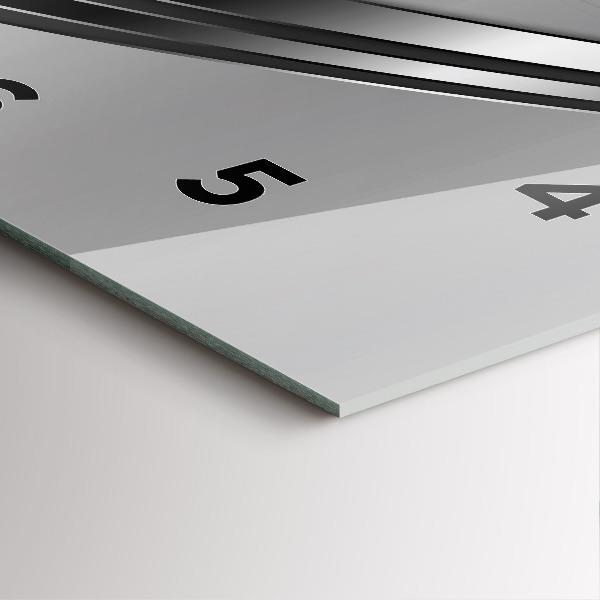 Orologio quadrato Linee d'argento