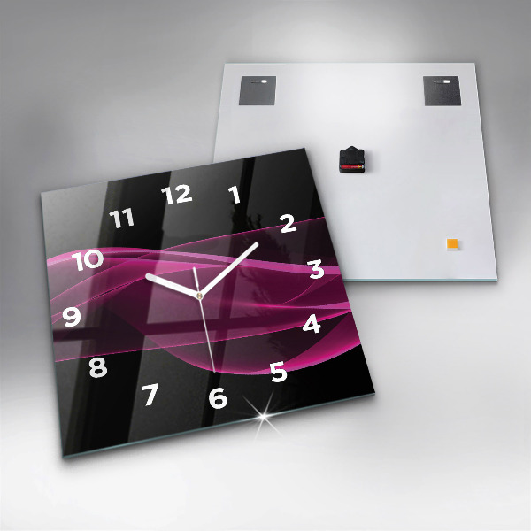 Orologio quadrato Astrazione rosa