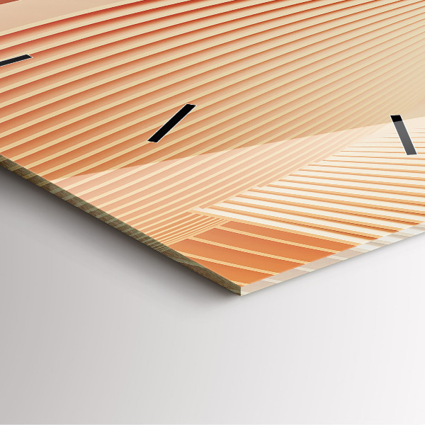 Orologio quadrato Motivo ondulato astratto