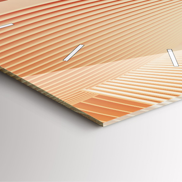 Orologio quadrato Motivo ondulato astratto