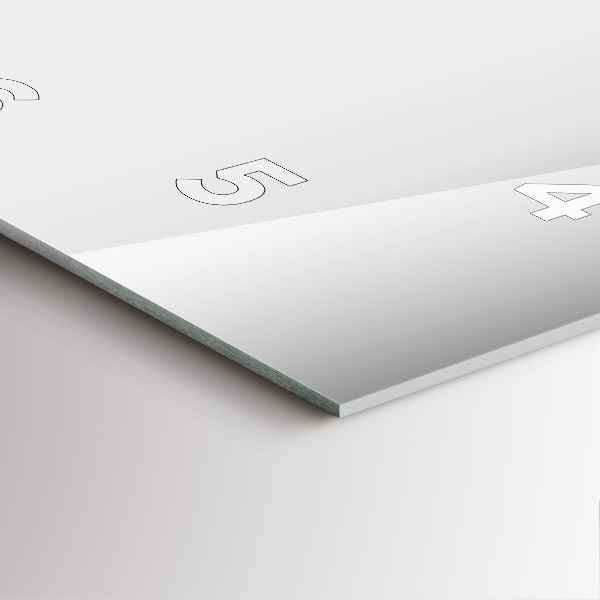 Orologio quadrato Astrazione d'argento