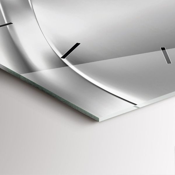 Orologio quadrato Astrazione d'argento