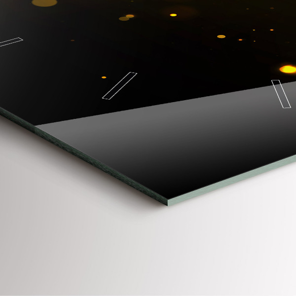 Orologio quadrato Polvere d'oro