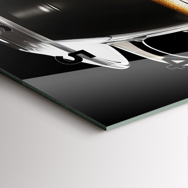 Orologio quadrato Caffè nero