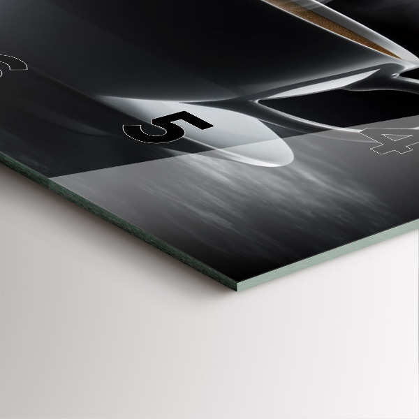 Orologio quadrato Una tazza di caffè nero