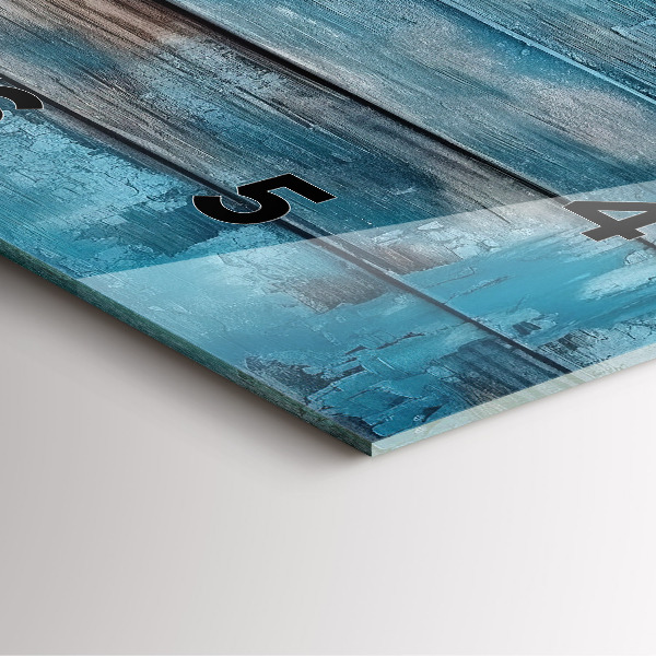 Orologio quadrato Tavole blu