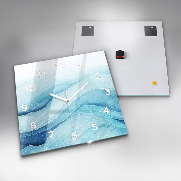 Orologio quadrato Nuvole blu