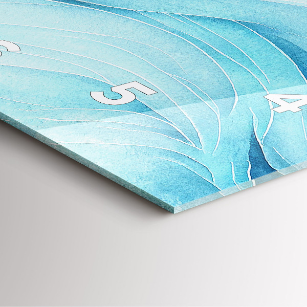 Orologio quadrato Nuvole blu