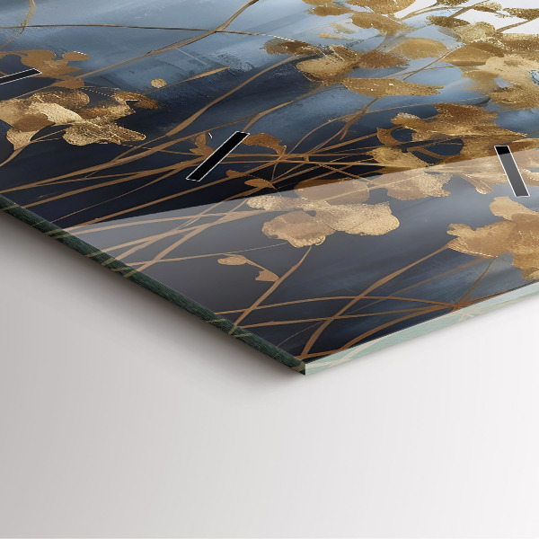 Orologio quadrato Fiori astratti