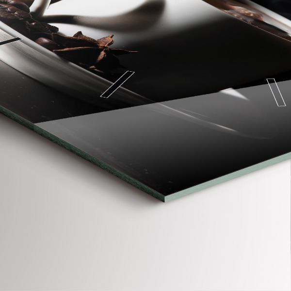 Orologio quadrato Una tazza di caffè