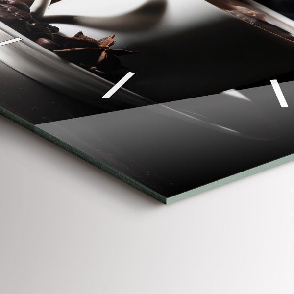 Orologio quadrato Una tazza di caffè