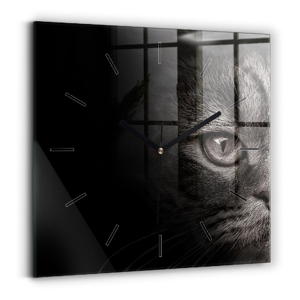 Orologio quadrato Cane e gatto Scottish Fold