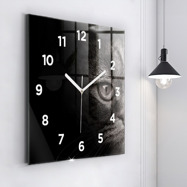 Orologio quadrato Cane e gatto Scottish Fold