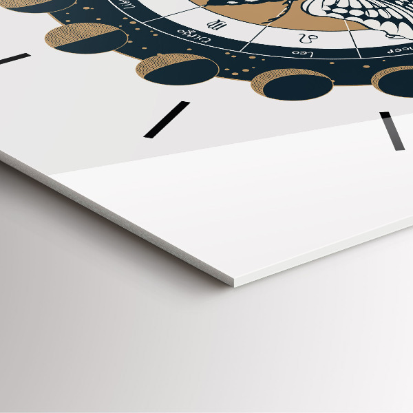 Orologio quadrato Fasi lunari e l'occhio