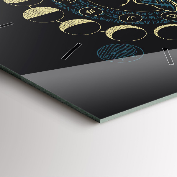 Orologio quadrato Fasi lunari e insetti