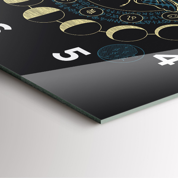 Orologio quadrato Fasi lunari e insetti