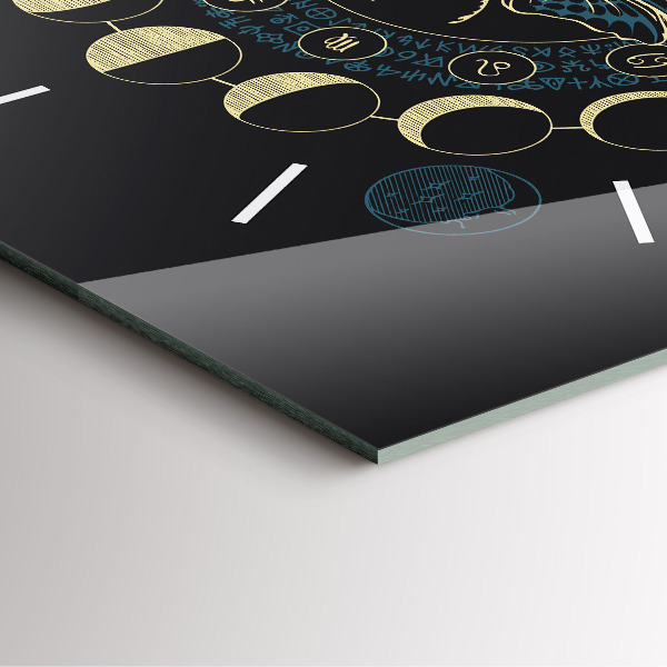 Orologio quadrato Fasi lunari e insetti