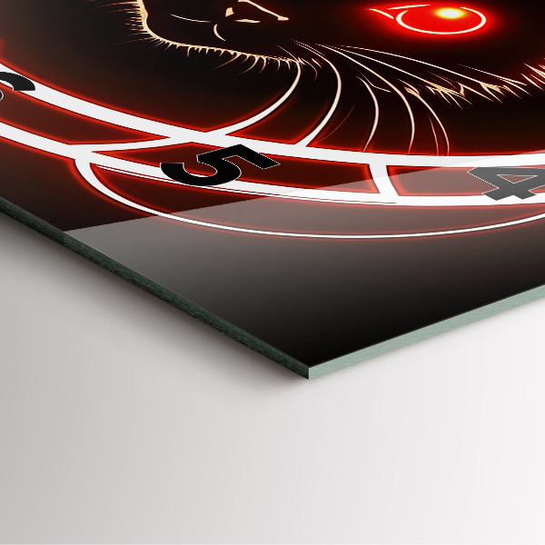 Orologio quadrato Gatto con gli occhi rossi