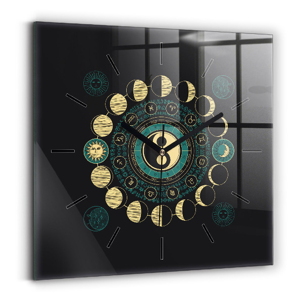 Orologio quadrato Fasi lunari