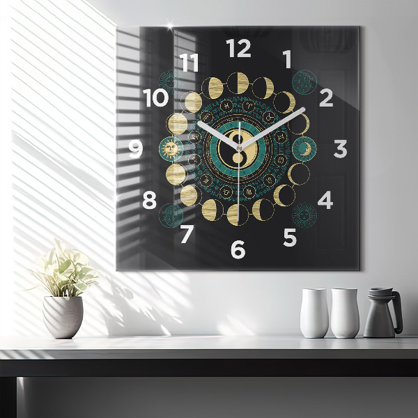 Orologio quadrato Fasi lunari