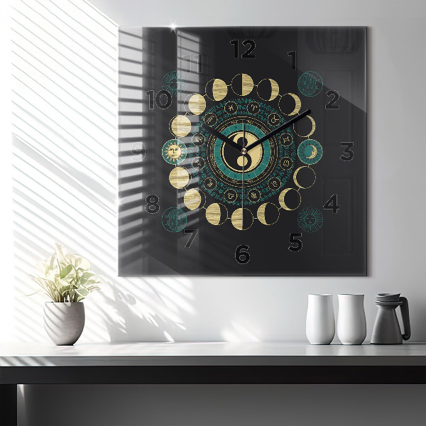 Orologio quadrato Fasi lunari