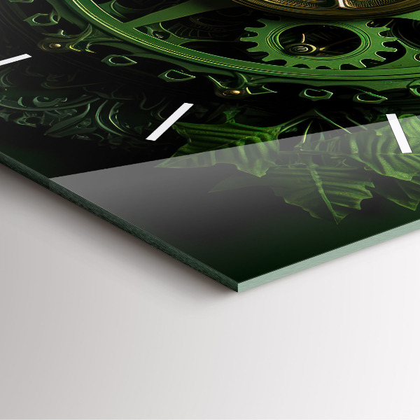 Orologio quadrato Meccanismo verde