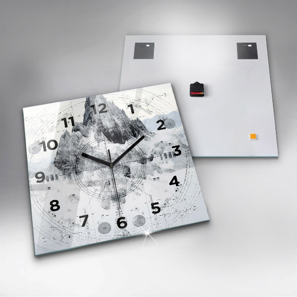 Orologio quadrato Montagne dei cartoni animati